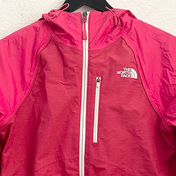 THE NORTH FACE Pink Red Dryvent Women’s Hooded Rain Jacket Size XS - Picture 8 of 16